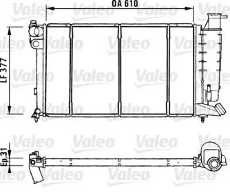 Теплообменник (VALEO: 731181)