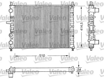 Теплообменник (VALEO: 731303)