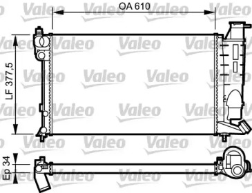 Теплообменник (VALEO: 731390)