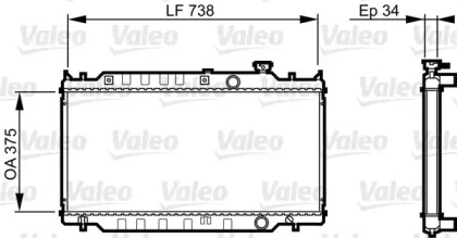 Теплообменник (VALEO: 731417)