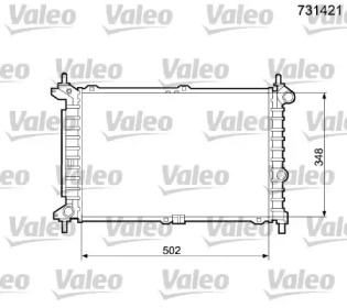 Теплообменник (VALEO: 731421)