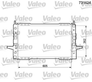 Теплообменник (VALEO: 731424)