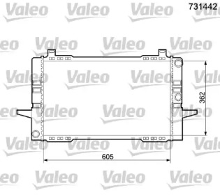 Теплообменник (VALEO: 731442)