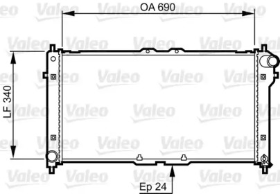 Теплообменник (VALEO: 731466)