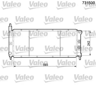 Теплообменник (VALEO: 731500)