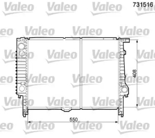 Теплообменник (VALEO: 731516)