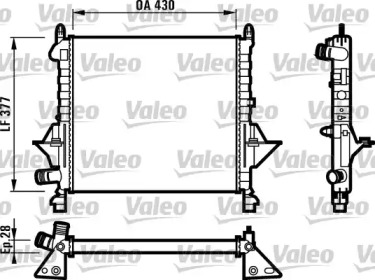 Теплообменник (VALEO: 731552)