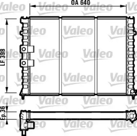 Теплообменник (VALEO: 731586)