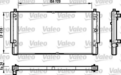 Теплообменник (VALEO: 731616)