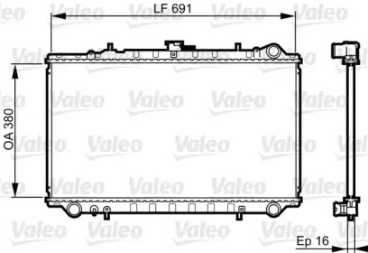 Теплообменник (VALEO: 731656)