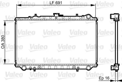 Теплообменник (VALEO: 731657)