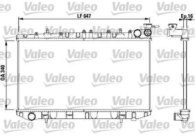 Теплообменник (VALEO: 731659)