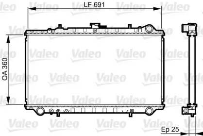 Теплообменник (VALEO: 731674)