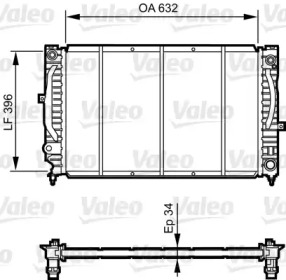 Теплообменник (VALEO: 731756)