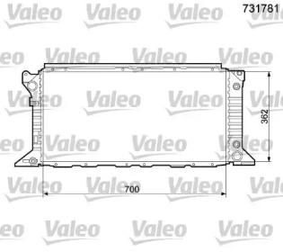 Теплообменник (VALEO: 731781)