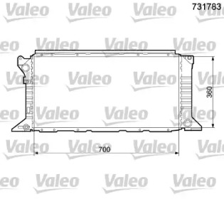 Теплообменник (VALEO: 731783)