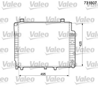 Теплообменник (VALEO: 731807)