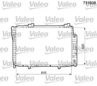 Теплообменник (VALEO: 731808)