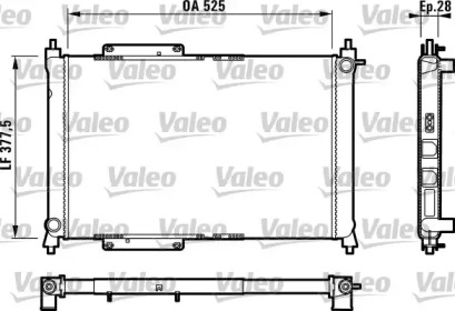 Теплообменник (VALEO: 731816)