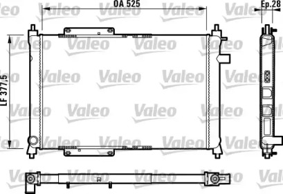 Теплообменник (VALEO: 731818)