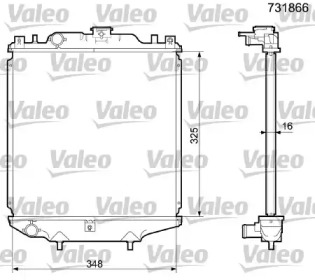 Теплообменник (VALEO: 731866)