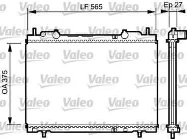 Теплообменник (VALEO: 731973)