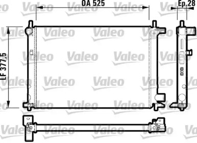 Теплообменник (VALEO: 732003)