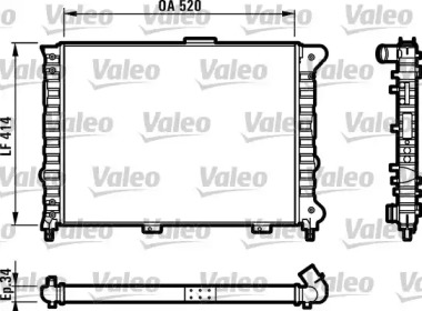 Теплообменник (VALEO: 732011)