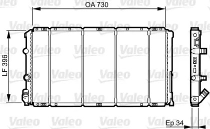 Теплообменник (VALEO: 732050)