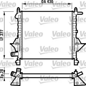 Теплообменник (VALEO: 732051)