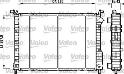 Теплообменник (VALEO: 732147)