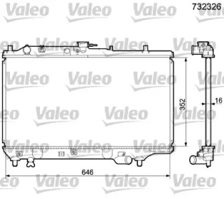 Теплообменник (VALEO: 732326)