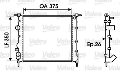 Теплообменник (VALEO: 732338)