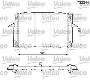 Теплообменник (VALEO: 732344)