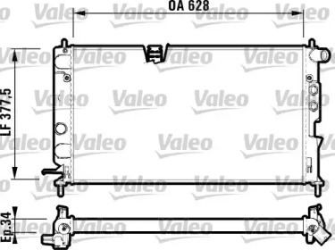 Теплообменник (VALEO: 732347)