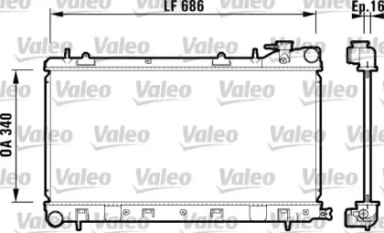 Теплообменник (VALEO: 732410)