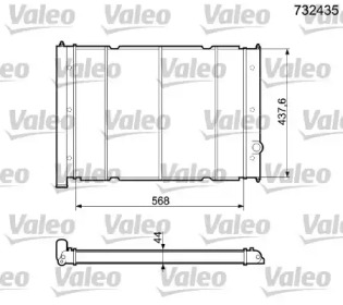 Теплообменник (VALEO: 732435)