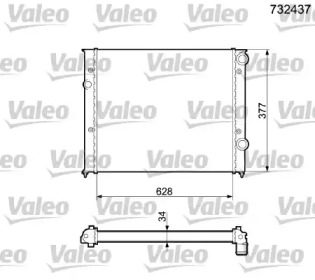 Теплообменник (VALEO: 732437)