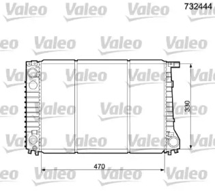 Теплообменник (VALEO: 732444)