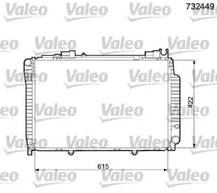 Теплообменник (VALEO: 732449)