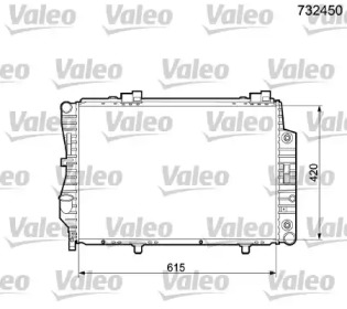 Теплообменник (VALEO: 732450)