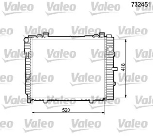 Теплообменник (VALEO: 732451)