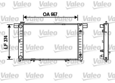 Теплообменник (VALEO: 732454)