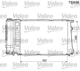 Теплообменник (VALEO: 732456)