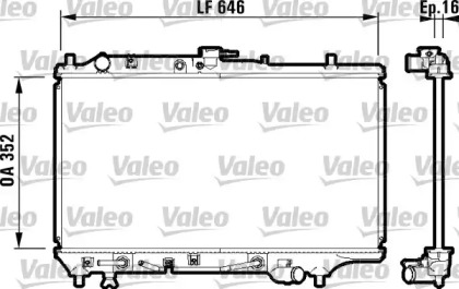 Теплообменник (VALEO: 732475)