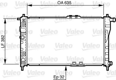 Теплообменник (VALEO: 732483)