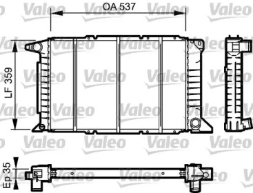 Теплообменник (VALEO: 732497)