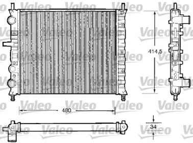 Теплообменник (VALEO: 732503)