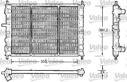 Теплообменник (VALEO: 732504)