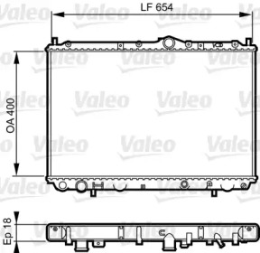 Теплообменник (VALEO: 732524)